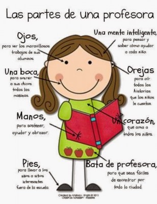 partes de una maestra o profesora