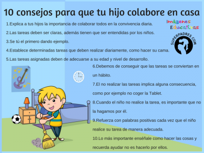 10 consejos para que los niñ@s colaboren en casa