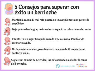 Consejos para superar con éxito un berrinche