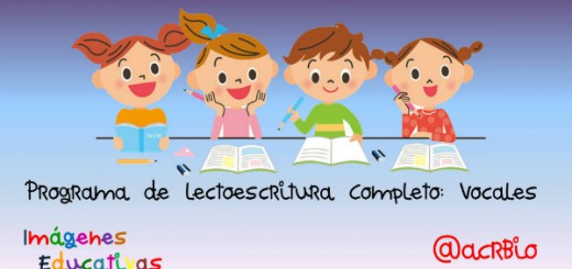 Programa de lectoescritura Completo Vocales Portada