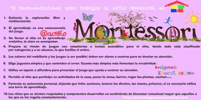 10 recomendaciones para trabajar al estilo Montessori en nuestra casa 2