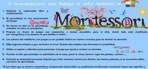 10 recomendaciones para trabajar al estilo Montessori en nuestra casa Portada