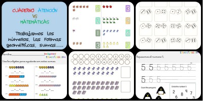 CUADERNO ATENCIÓN  VS  MATEMÁTICAS