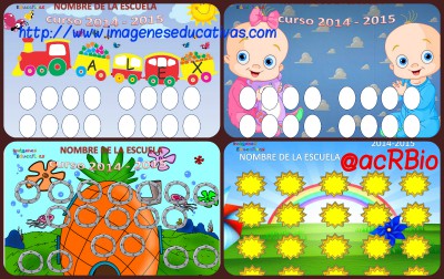 Orlas fin de curso Infantil preescolar y primaria Collage