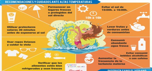 Recomendaciones y cuidados para este verano Infografía Portada