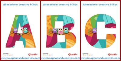 Abecedario creativo Búhos Portada