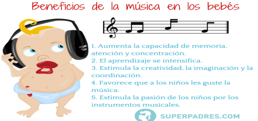 Beneficios de la música en los bebés Portada