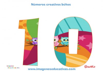 Números creativos Búhos 1 al 20 (10)