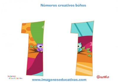 Números creativos Búhos 1 al 20 (11)