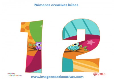 Números creativos Búhos 1 al 20 (12)