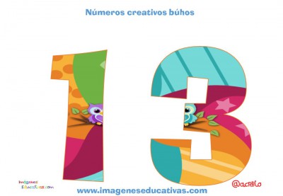 Números creativos Búhos 1 al 20 (13)