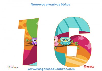 Números creativos Búhos 1 al 20 (16)