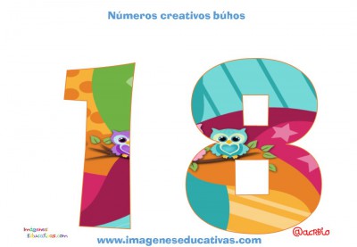 Números creativos Búhos 1 al 20 (18)