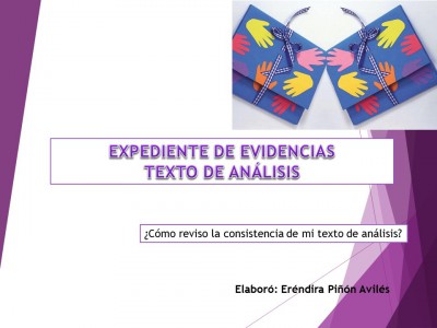 Expediente o portafolios de evidencias. Autoevalua tu texto de análisis (1)