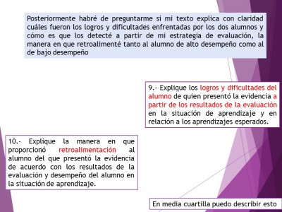 Expediente o portafolios de evidencias. Autoevalua tu texto de análisis (10)