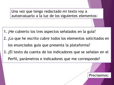 Expediente o portafolios de evidencias. Autoevalua tu texto de análisis (5)