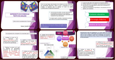 Expediente o portafolios de evidencias. Autoevalua tu texto de análisis Portada