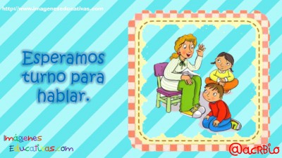 Normas para infantil, Preescolar y Primaria. Imprimibles Azul (4)