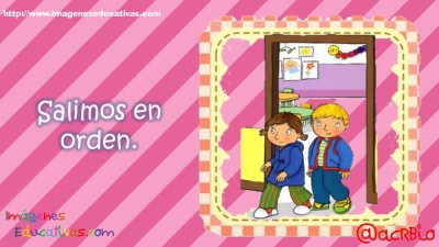 Normas para infantil, Preescolar y Primaria. Imprimibles Morado (8)