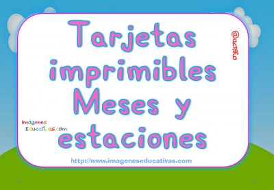 Tarjetas imprimibles Meses y estaciones Peppa Pig (1)