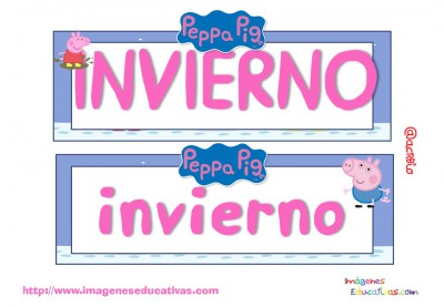 Tarjetas imprimibles Meses y estaciones Peppa Pig (15)