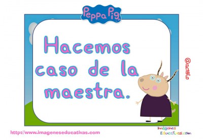 Tarjetas normas de clase Peppa Pig (5)