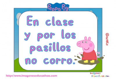 Tarjetas normas de clase Peppa Pig (9)