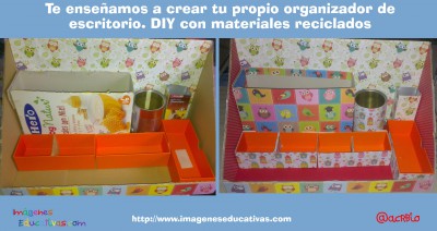 Te enseñamos a crear tu propio organizador de escritorio. DIY con materiales reciclados