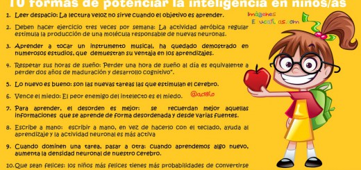 10 formas de potenciar la inteligencia en niños y niñas portada