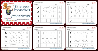 Fichas preescritura y grafo abecedario Portada