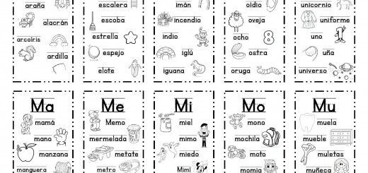 Manipulativo para aprender las vocales y las silabas