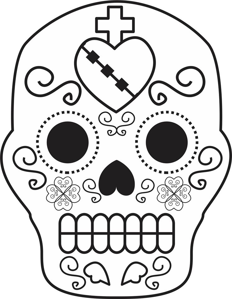 Dibujos para colorear el día de los muertos (55) - Imagenes Educativas