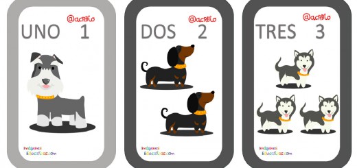 Tarjetas Números Perritos Imagenes Educativas Portada