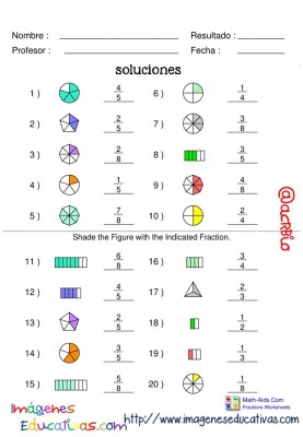 Fichas ejercicios de fracciones con figuras (9)