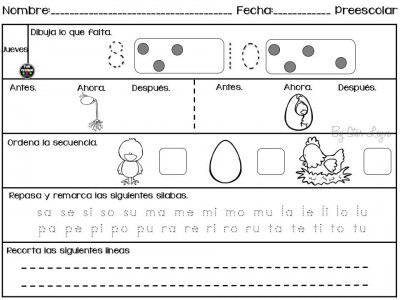 Semanario de actividades para preescolar actividades de refuerzo (4)