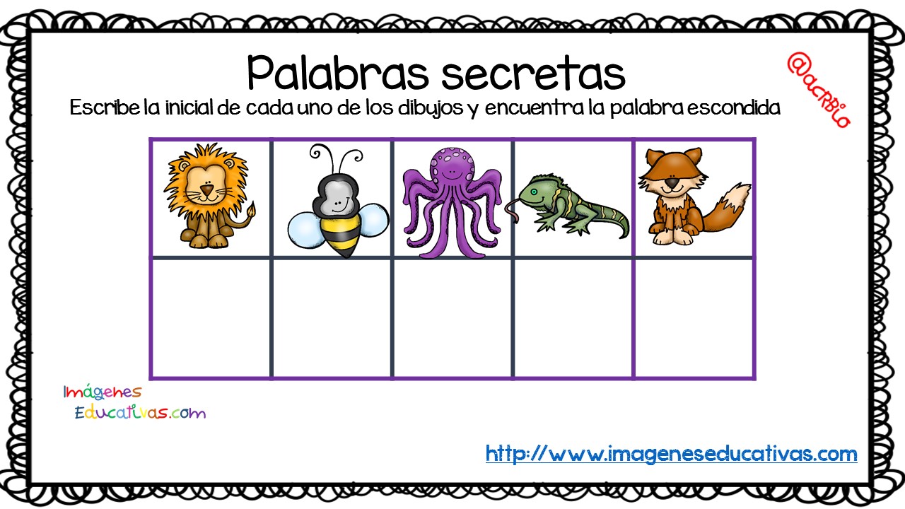 Palabras Secretas Imagenes Educativas