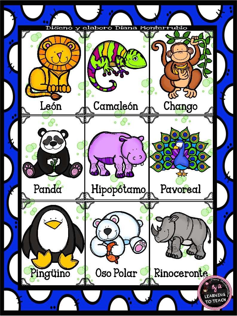 LOTERÍA DE ANIMALES (20) - Imagenes Educativas