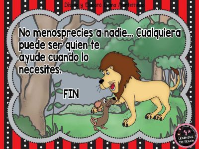 EL LEON Y EL RATON FABULA (12)