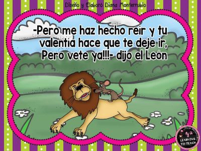 EL LEON Y EL RATON FABULA (7)