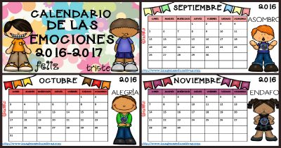 Calendario 2017 para trabajar las emociones- PORTADA