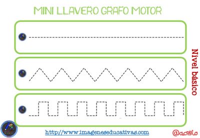 Llavero para trabajar la Grafomotricidad diferentes niveles (2)