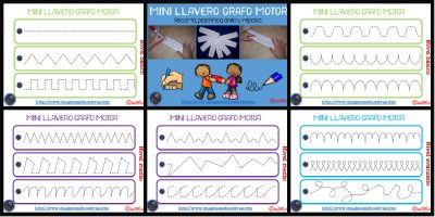 Llavero para trabajar la Grafomotricidad diferentes niveles PORTADA