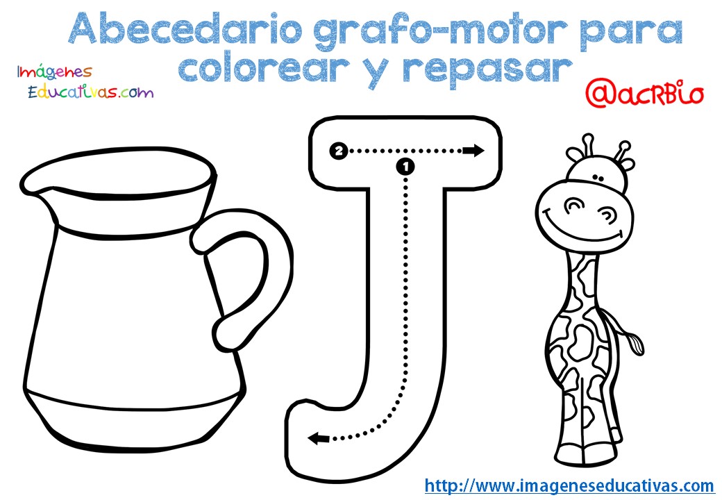 Abecedario Grafo Motor Para Colorear Y Repasar 10 Imagenes Educativas