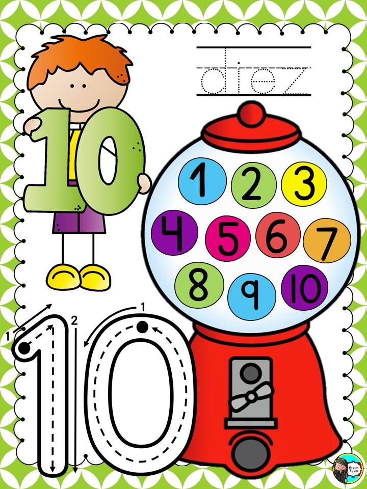 Tarjetas Pra Trabajar Los Numeros Imagenes Educativas