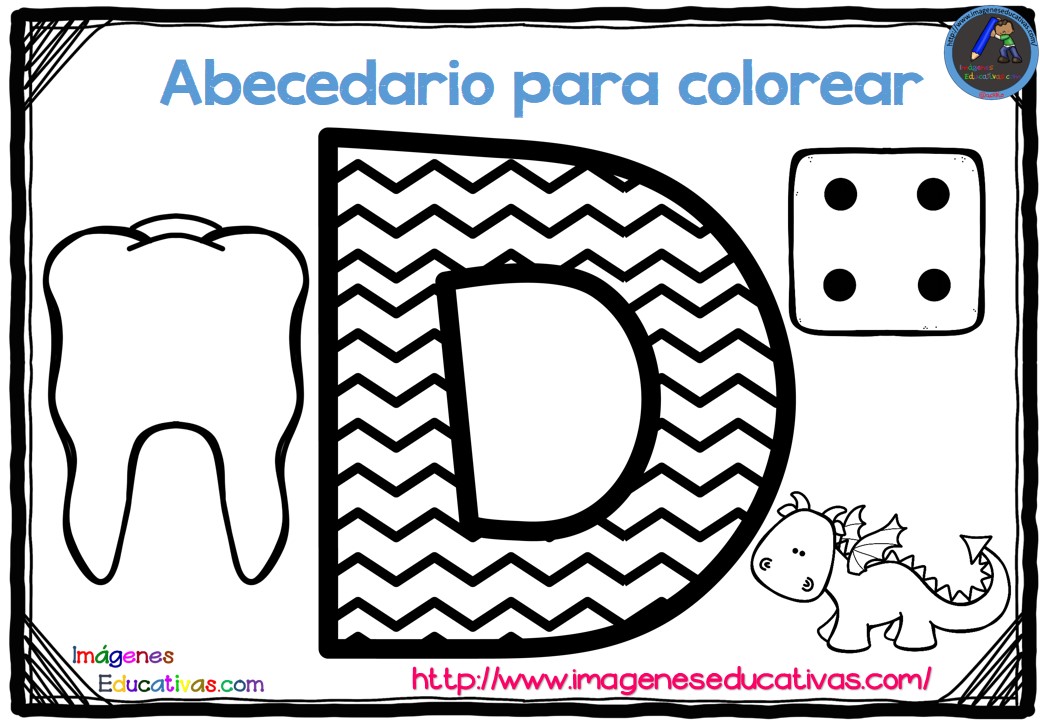 Abecedario Para Colorear Listo Para Descargar E Imprimir Zig Zag Imagenes Educativas