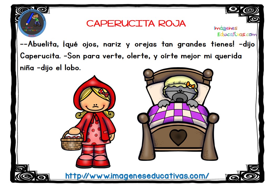 CAPERUCITA ROJA COLOR 8 Imagenes Educativas