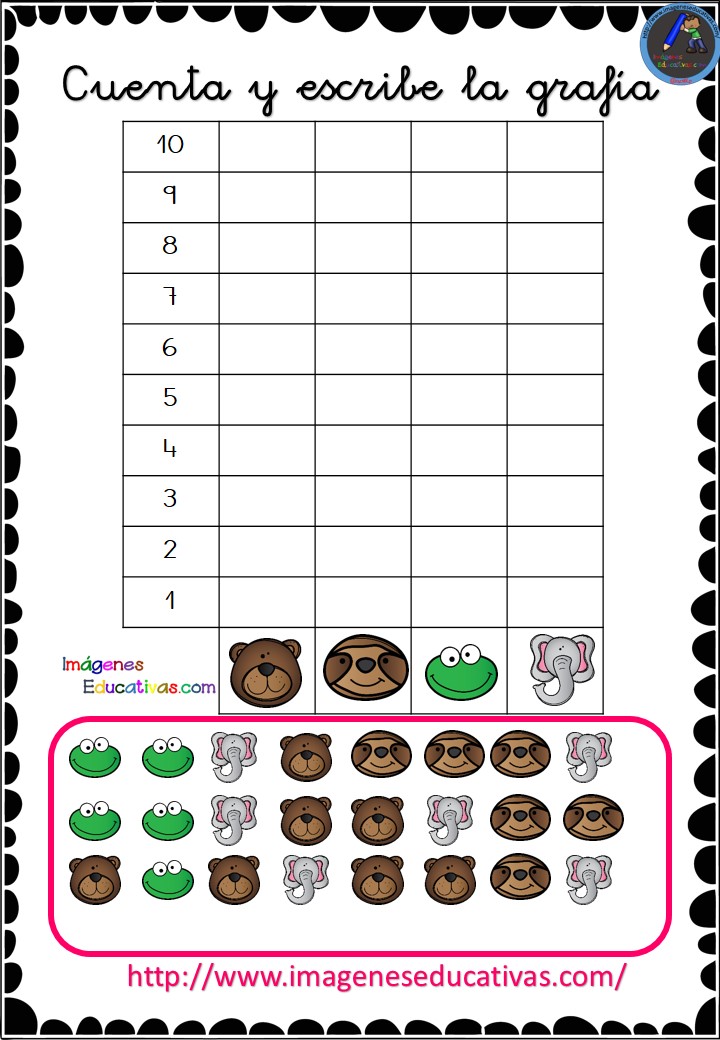 Fichas Para Trabajar El Conteo Ie Imagenes Educativas