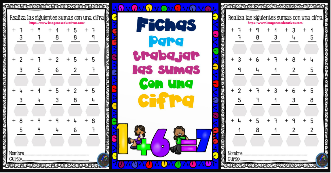 Fichas Para Repasar Sumas Una Cifra Imagenes Educativas The