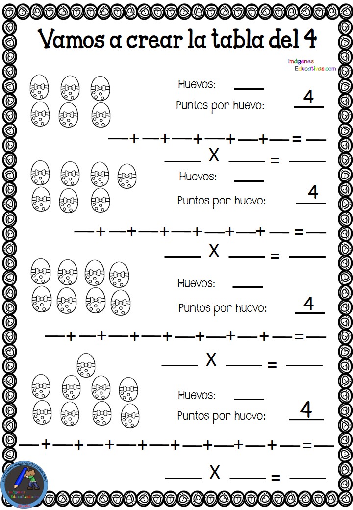 Fichas Para Crear Las Tablas De Multiplicar Imagenes Educativas