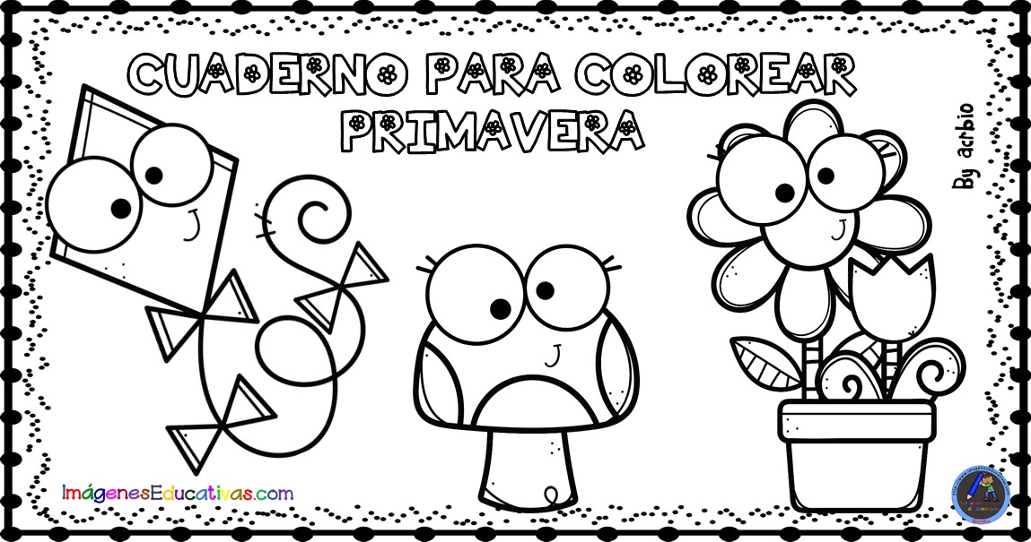 Cuaderno Para Colorear Primavera Imagenes Educativas